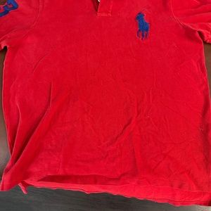 XL Men’s Red Polo w/blue detailing